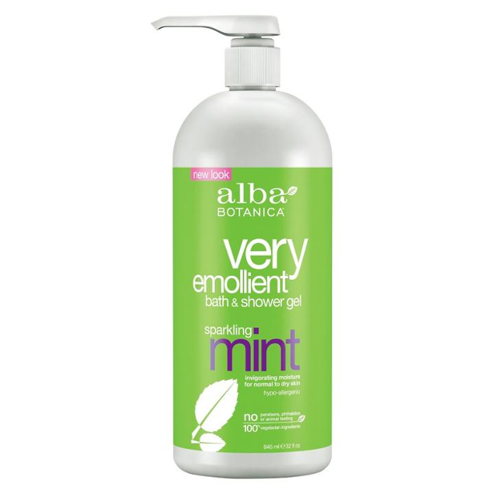 Alba Botanica Very Emollient Sparkling Mint Bath & Shower Gel