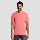 Hanes 1901 Men's Short Sleeve T-shirt - Coral (pink)