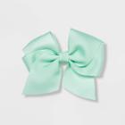 Girls' Traditional Bow Hair Clip - Cat & Jack Mint, Women's, Green