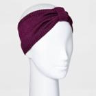 Women's Merino Wool Blend Headband - All In Motion Burgundy, Red