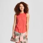 Women's Linen Tank - A New Day Coral (pink)