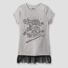 Girls' Harry Potter Short Sleeve T-shirt - Athletic Heather M (7-8), Size: