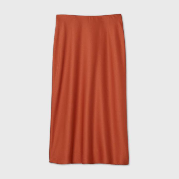 Women's A-line Skirt - A New Day Orange
