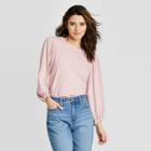 Women's Puff Long Sleeve T-shirt - Universal Thread Lilac Xs, Women's, Purple