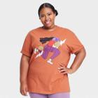 Golden Hour Women's Plus Size Dia Pacheco Agapita Short Sleeve Graphic T-shirt - Brown