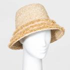 Women's Straw Bucket Hats - Universal Thread Natural One Size, Women's, Yellow