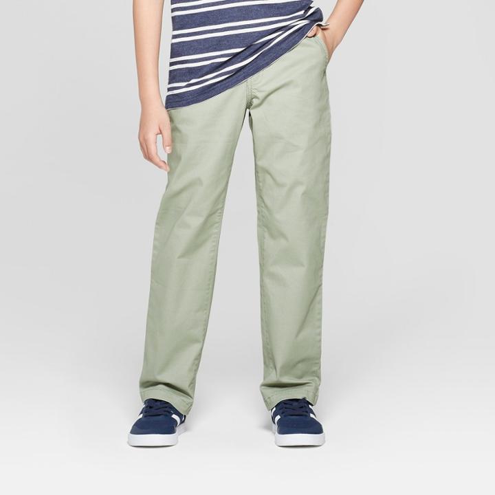 Boys' Chino Pants - Cat & Jack Olive (green)