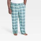 Men's Big & Tall Plaid Flannel Pajama Pants - Goodfellow & Co
