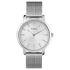 Women's Timex Metropolitan Watch With Mesh Bracelet - Silver,