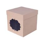 Brown Gift Box With Chalk Label - Spritz, Tan/kraft