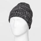 Men's Contrast Marled Cuffed Beanie - Goodfellow & Co Gray,