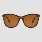 Women's Square Plastic Sunglasses - A New Day Brown, Women's,