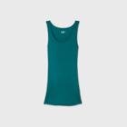 Maternity Scoop Neck Rib Tank Top - Isabel Maternity By Ingrid & Isabel Teal