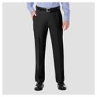 Haggar H26 Men's Big & Tall Performance 4 Way Stretch Classic Fit Trouser Pants - Black