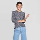 Women's Long Sleeve Crewneck Hacci T-shirt - Universal Thread Hematite