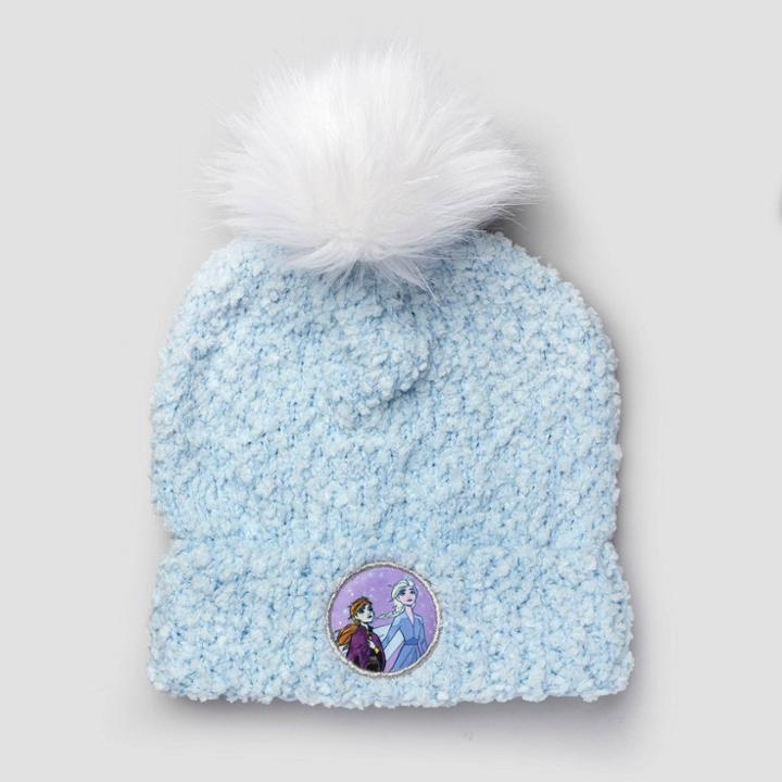 Kids' Frozen Popcorn Beanie, Blue/white