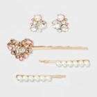 Sugarfix By Baublebar Romantic Hair Pin Gift Set - Blush/pearl, Women's, Size: Small, Pink White
