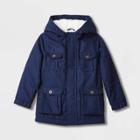 Toddler Solid Long Sleeve Jacket - Cat & Jack Navy Blue