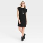Women's Sleeveless T-shirt Dress - A New Day Black