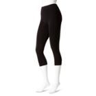 Women's Skineez Skincarewear By Michelle Moran Juniors' Capri Leggings - Black
