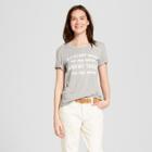Women's With My Mind On My Tacos Short Sleeve Graphic T-shirt - Zoe+liv (juniors') Heather Gray