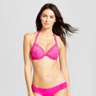 Women's Shell Push-up Laser Cut Bikini Top - Shade & Shore Hot Pink