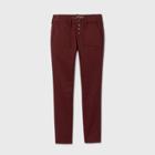 Women's Mid-rise Casual Fit Utility Skinny Ankle Jeans - Universal Thread Burgundy
