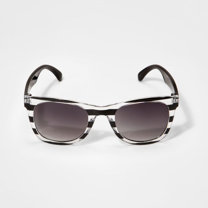 Boys' Stripe Sunglass - Cat & Jack Black/clear