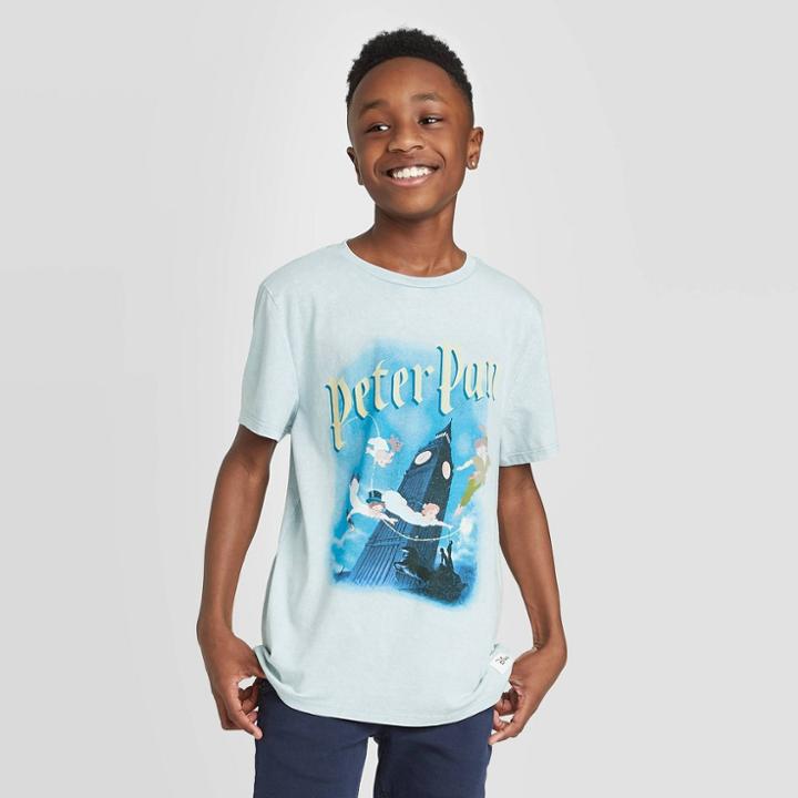 Disney Boys' Peter Pan T-shirt - Light Blue
