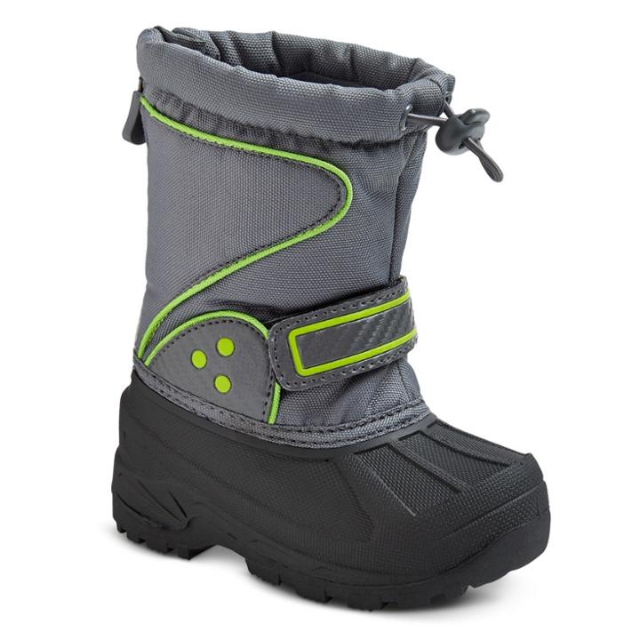 Target Toddler Girls' Alex Bungee Rear Zip Winter Boots - Gray