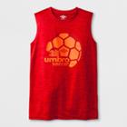 Umbro Boys' Graphic Muscle T-shirt - Vermillion/red Orange