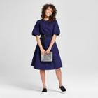 Mossimo Women's Bubble Sleeve Tie Waist Dress -