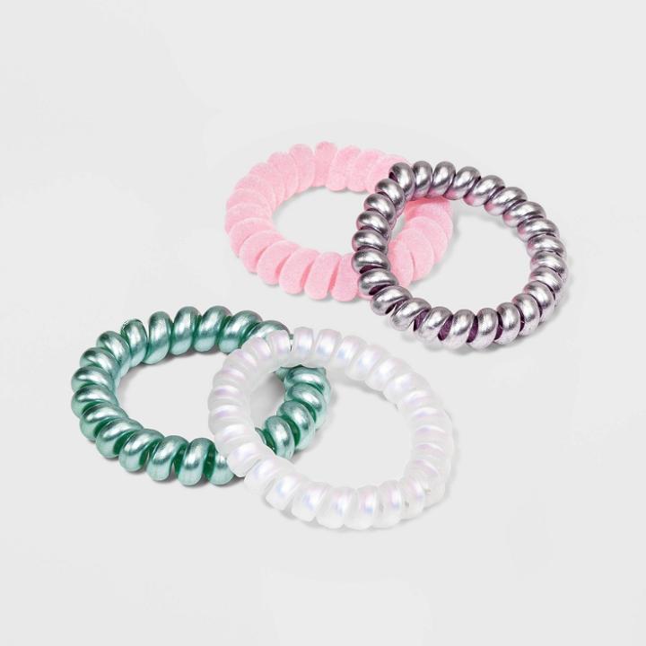 Multi Pastel Gifting Hair Coils Set 4pc - A New Day Multicolor Brights