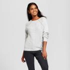 Cliche Women's Asymmetrical Lace-up Sweater - Clich Gray