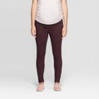 Maternity Crossover Panel Jeggings - Isabel Maternity By Ingrid & Isabel Burgundy 2, Women's, Red