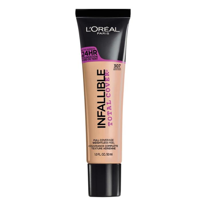 L'oreal Paris Infallible Total Cover Foundation 307 Sand Beige