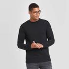 Men's Regular Fit Crew Fleece Sweatshirt - Goodfellow & Co Black