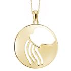 Target Aquarius Zodiac Pendant Necklace In Sterling Silver - 18, Girl's, Yellow