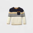 Toddler Boys' Colorblock Pullover Sweater - Cat & Jack Cream