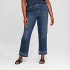 Target Women's Plus Size Released Hem Curvy Boyfriend Jeans - Universal Thread Dark Wash