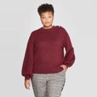 Women's Plus Size Crewneck Pullover Sweater - Who What Wear Red 3x, Women's,
