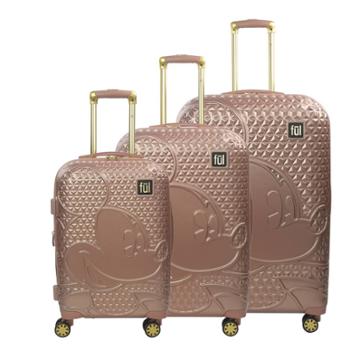 Ful Disney Mickey Mouse 3pc Hardside Luggage Set - Rose Gold