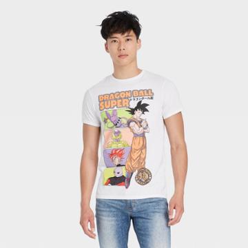Men's Dragon Ball Z Goku Short Sleeve Graphic T-shirt - White