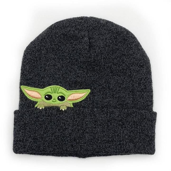 Concept One Men's Baby Yoda Beanie - Gray