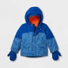Toddler Boys' Striped Bomber Jacket - Cat & Jack Blue
