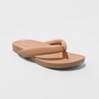 Women's Jewel Padded Flip Flop Sandals - Universal Thread Tan