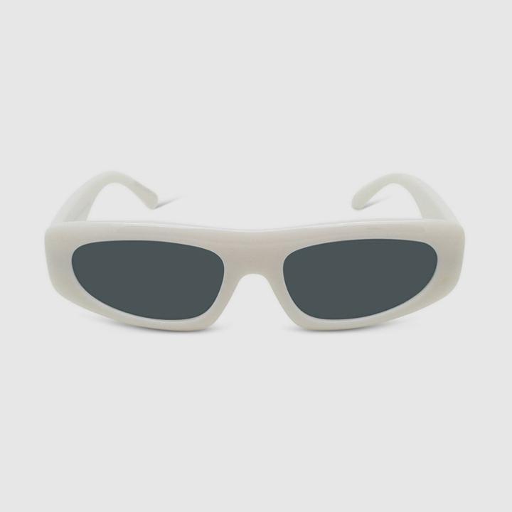 Women's Plastic Rectangle Sunglasses - Wild Fable White