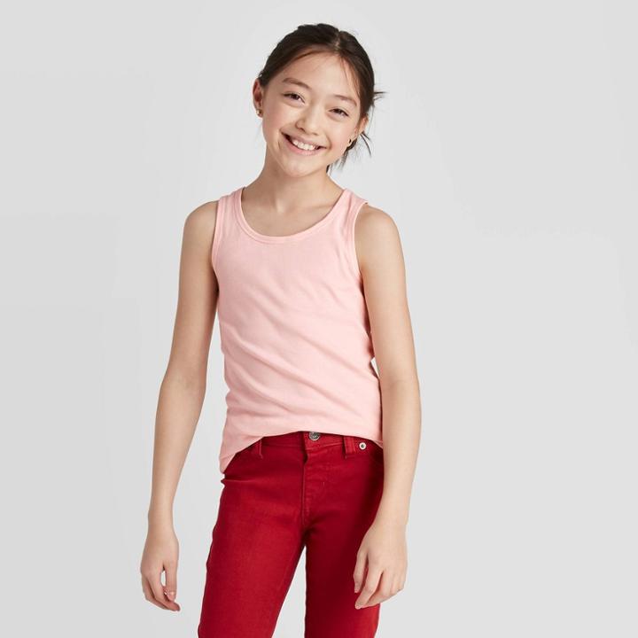 Girls' Favorite Tank Top - Cat & Jack Powder Pink