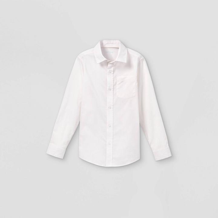Boys' Woven Long Sleeve Button-down Shirt - Cat & Jack