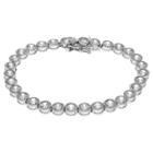 Journee Collection 3 7/8 Ct. T.w. Round-cut Cz Tennis Bezel Set Bracelet In Base Metal -